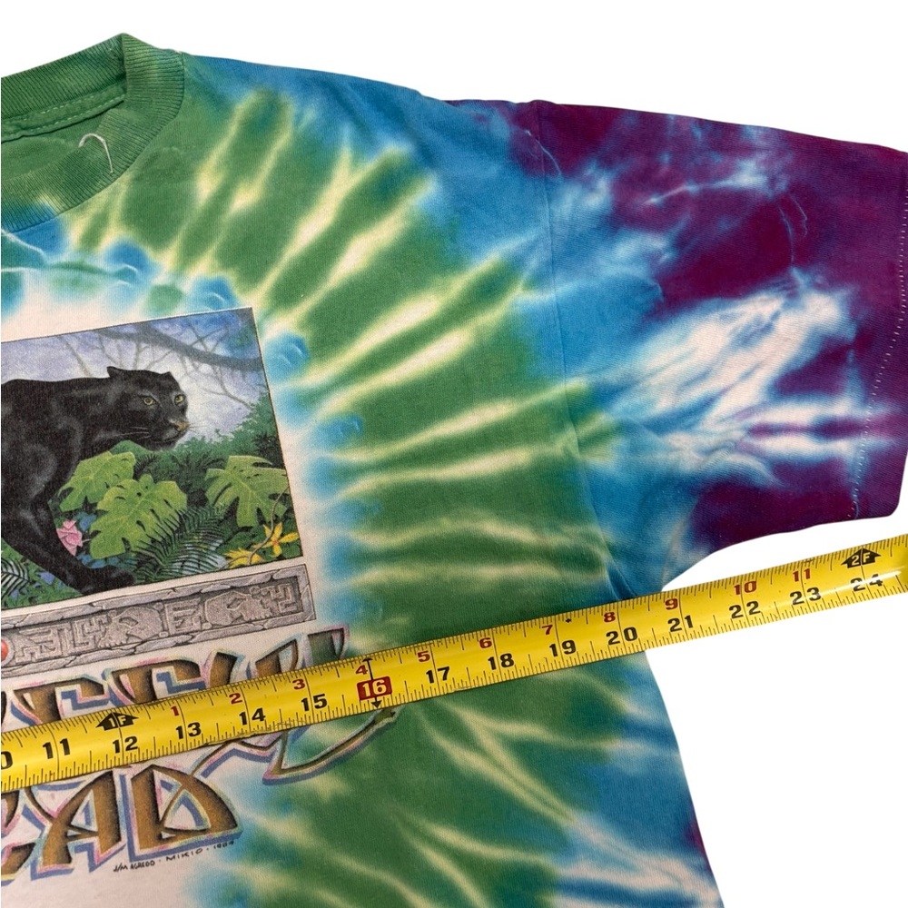 Vintage 1989 Grateful Dead  Rainforest Panther T Shirt Tye Dye Mens L USA MADE - Picture 8 of 9